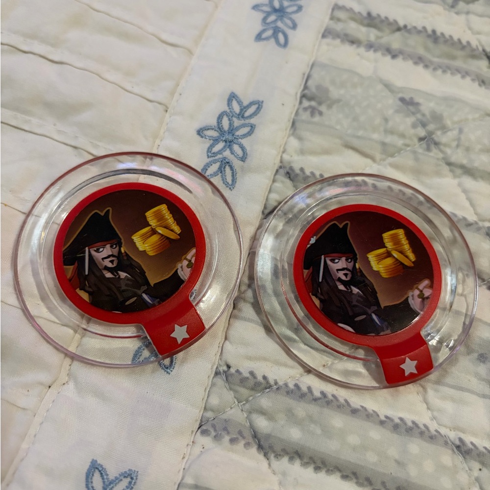 Disney Character Power Discs Set - Red and Silver - Picture 7 of 8